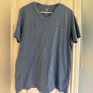 Psycho Bunny Shirt Men's 6 (Large) V-Neck T-Shirt Short Sleeve Pima Cotton